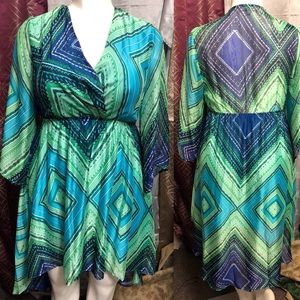 Kimono Dress | Size Large | NWT | Green